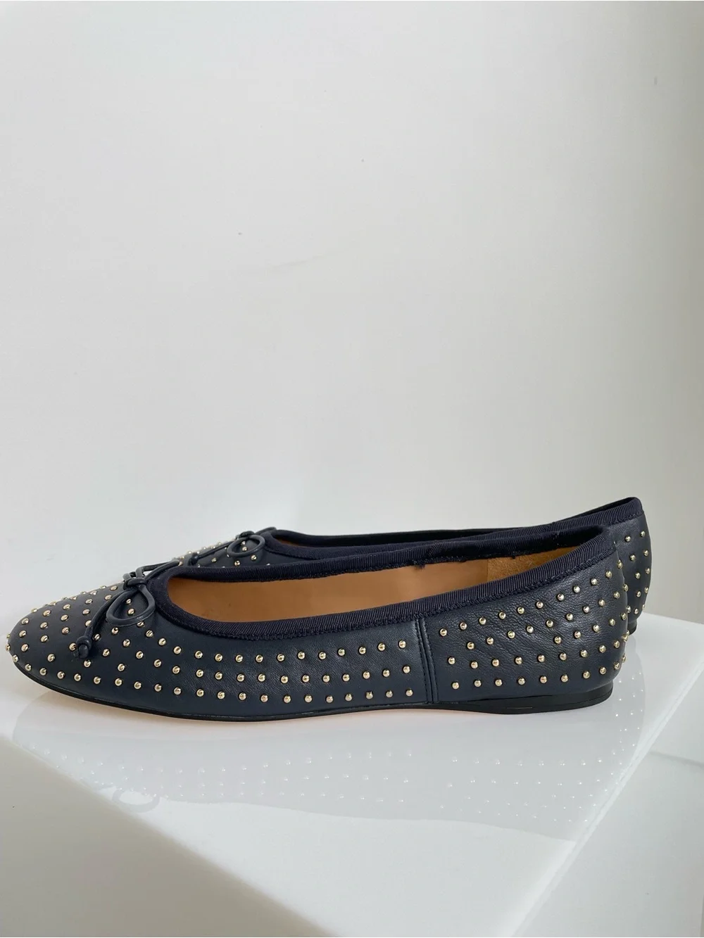 Talbots navy leather